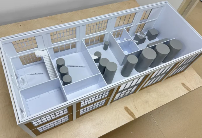 3D model BFF from above